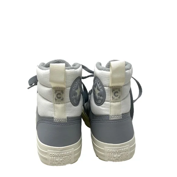 Converse CTAS Berkshire Boot High Top White Gray Women Leather Sneakers 172054C - Picture 4 of 10